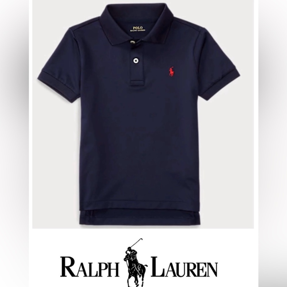 Vintage Polo by Ralph‎ Lauren Boy’s 4T Navy Cotton Pique Knit Short Sleeve Polo